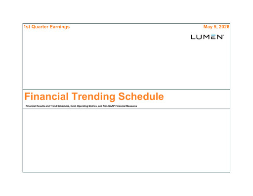 Thumbnail Lumen Technologies Quarterly Report 2026-q1