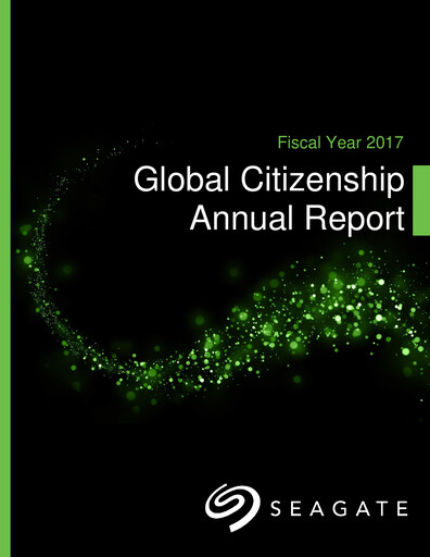 Thumbnail Seagate Technology ESG Report 2017