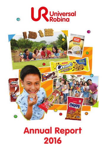Thumbnail Universal Robina Corporation Annual Report 2016