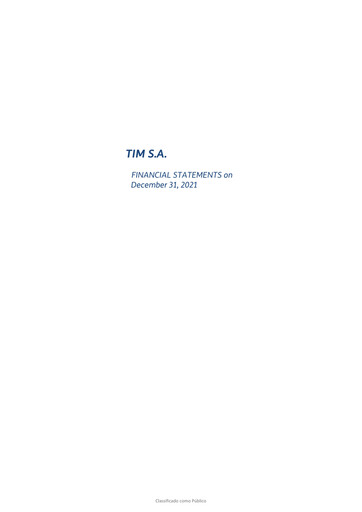 Thumbnail TIM S.A. Financial Statement 2021