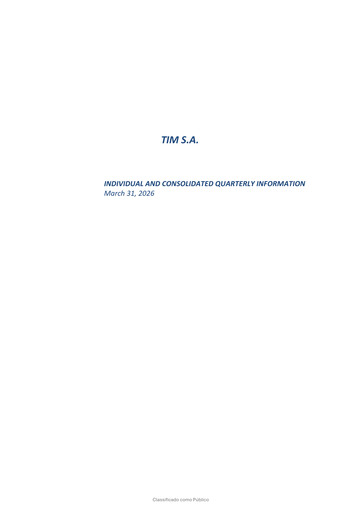 Miniature TIM S.A. Rapport trimestriel 2026-q1