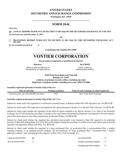 Thumbnail Vontier Annual Report 2025