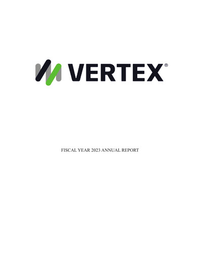 Miniature Vertex Rapport annuel 2023