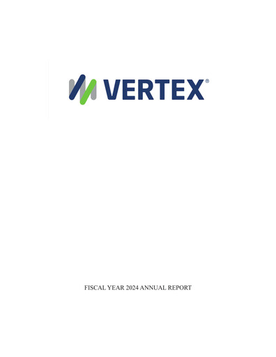 Miniature Vertex Rapport annuel 2024