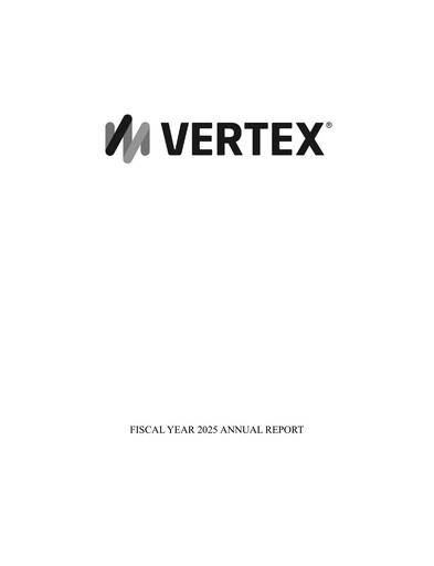 Miniature Vertex Rapport annuel 2025