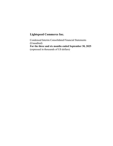Thumbnail Lightspeed Commerce Quarterly Report fy2026-q2