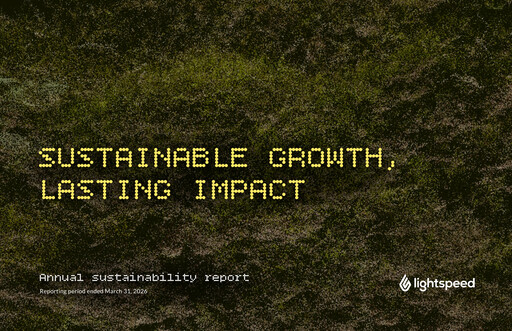 Thumbnail Lightspeed Commerce Sustainability Report 2026