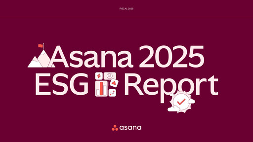 Thumbnail Asana ESG Report 2024-2025
