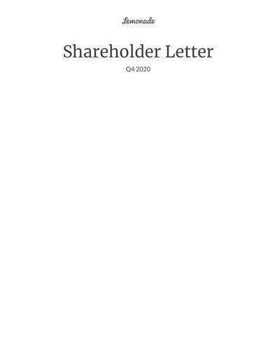 Thumbnail Lemonade Quarterly Report 2020-q4