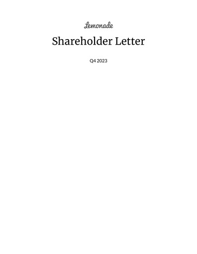 Thumbnail Lemonade Quarterly Report 2023-q4