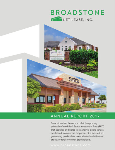 Thumbnail Broadstone Net Lease Annual Report 2017