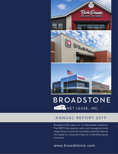 Thumbnail Broadstone Net Lease Annual Report 2019