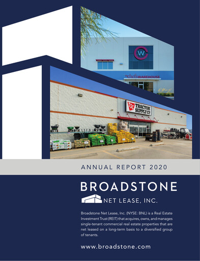 Thumbnail Broadstone Net Lease Annual Report 2020