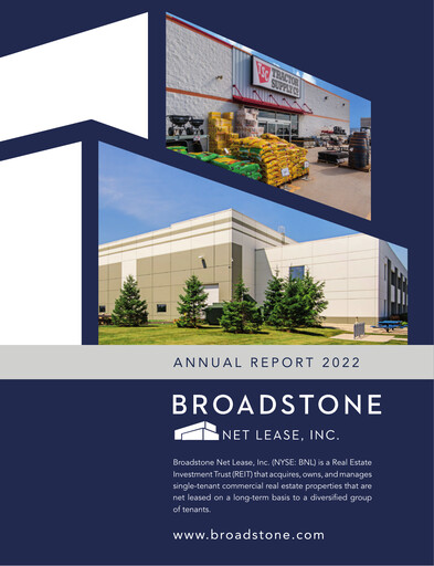 Thumbnail Broadstone Net Lease Annual Report 2022