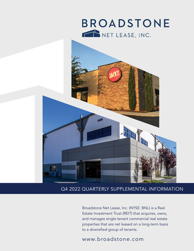 Thumbnail Broadstone Net Lease Quarterly Report 2022-q4