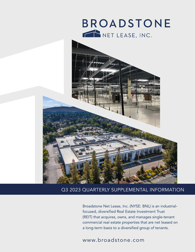 Thumbnail Broadstone Net Lease Quarterly Report 2023-q3