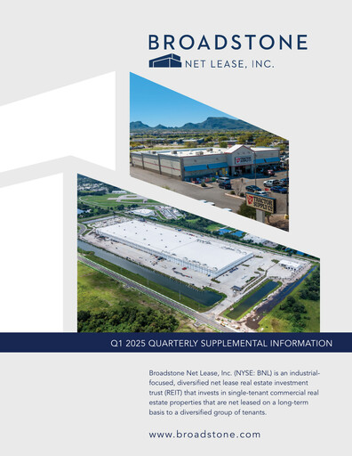 Thumbnail Broadstone Net Lease Quarterly Report 2025-q1