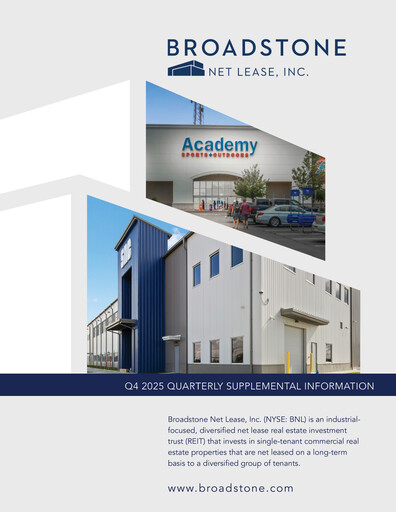 Thumbnail Broadstone Net Lease Quarterly Report 2025-q4