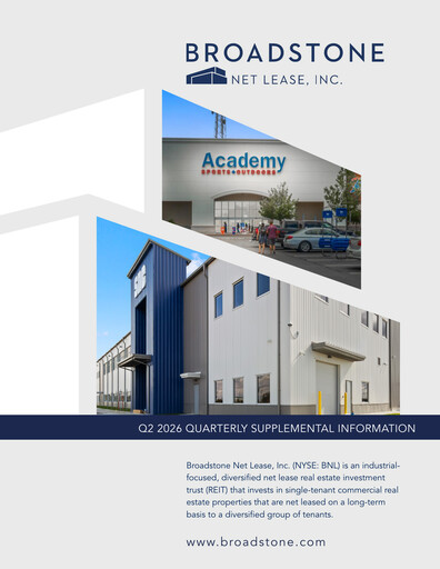 Thumbnail Broadstone Net Lease Quarterly Report 2026-q2