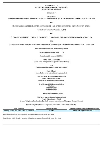 Thumbnail Nano-X Imaging Annual Report 2025