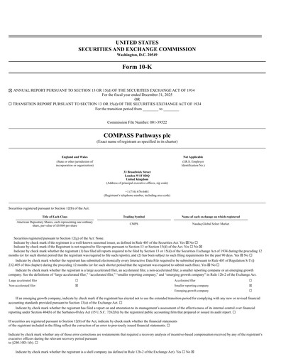 Thumbnail COMPASS Pathways Annual Report 2025