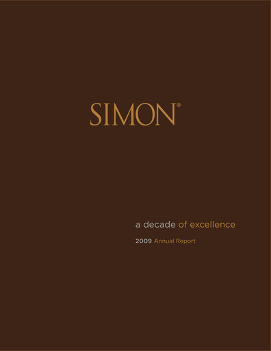 Vorschaubild Simon Property Group Jahresbericht 2009