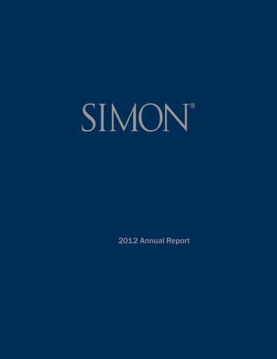 Vorschaubild Simon Property Group Jahresbericht 2012