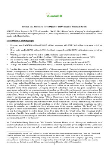 Thumbnail iHuman Quarterly Report 2023-q2