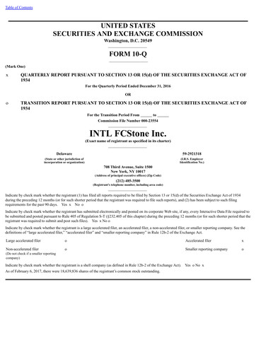Thumbnail StoneX Group Quarterly Report 2017-q1