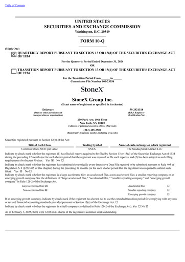 Thumbnail StoneX Group Quarterly Report 2025-q1