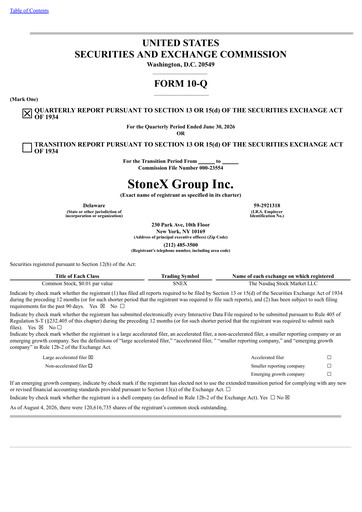 Thumbnail StoneX Group Quarterly Report 2026-q3