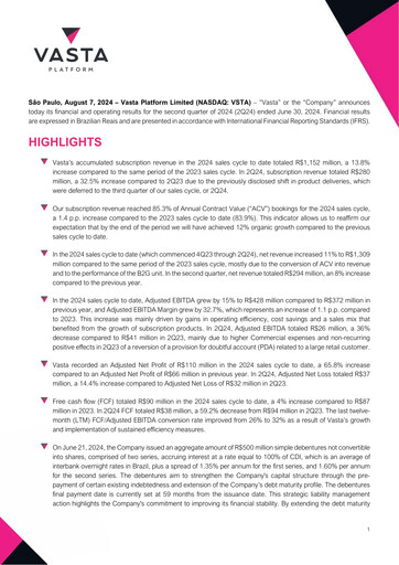 Thumbnail Vasta Platform Quarterly Report 2024-q2
