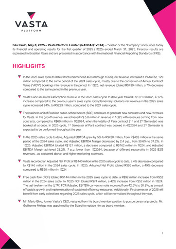 Thumbnail Vasta Platform Quarterly Report 2025-q1
