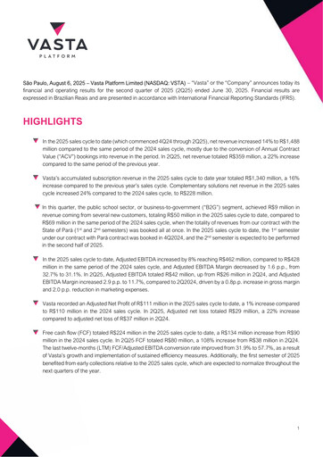 Thumbnail Vasta Platform Quarterly Report 2025-q2
