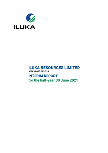 Thumbnail Iluka Resources Half-year Report 2021-h1
