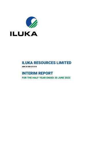 Thumbnail Iluka Resources Half-year Report 2025-h1
