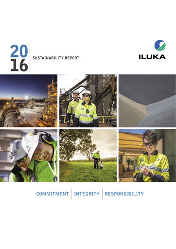 Thumbnail Iluka Resources Sustainability Report 2016
