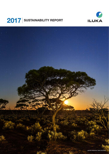 Thumbnail Iluka Resources Sustainability Report 2017