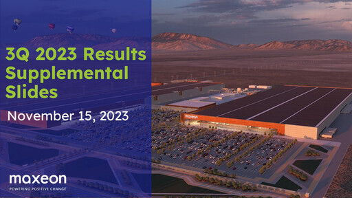 Thumbnail Maxeon Solar Technologies Quarterly Report 2023-q3