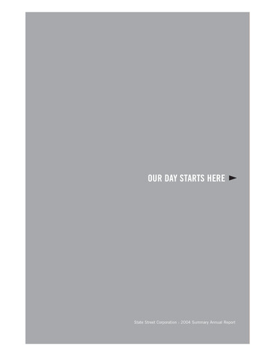 Thumbnail State Street Corporation
 Annual Report 2004