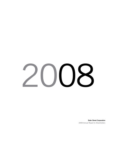 Thumbnail State Street Corporation
 Annual Report 2008