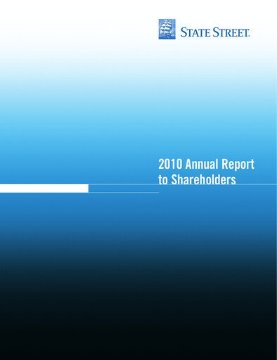 Thumbnail State Street Corporation
 Annual Report 2010