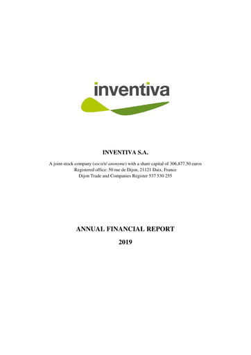 Thumbnail Inventiva Pharma Financial Report 2019