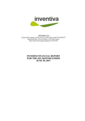 Thumbnail Inventiva Pharma Half-year Report 2017-h1