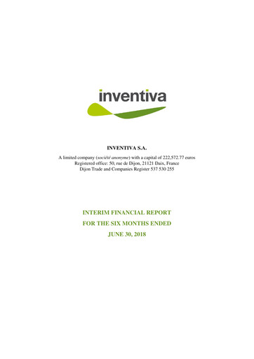 Thumbnail Inventiva Pharma Half-year Report 2018-h1