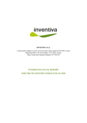 Thumbnail Inventiva Pharma Half-year Report 2020-h1