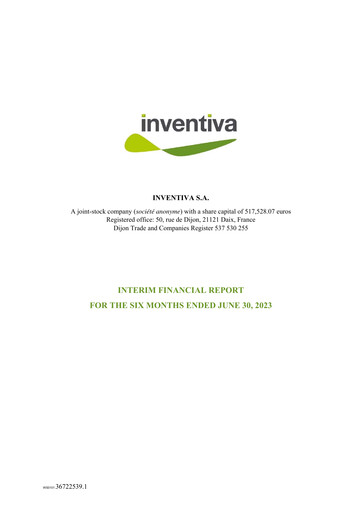 Thumbnail Inventiva Pharma Half-year Report 2023-h1