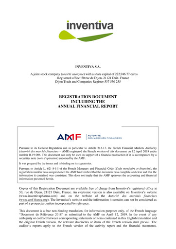 Thumbnail Inventiva Pharma Universal Registration Document 2018