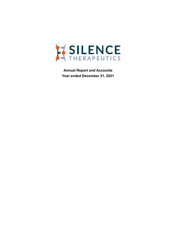 Thumbnail Silence Therapeutics Annual Report 2021
