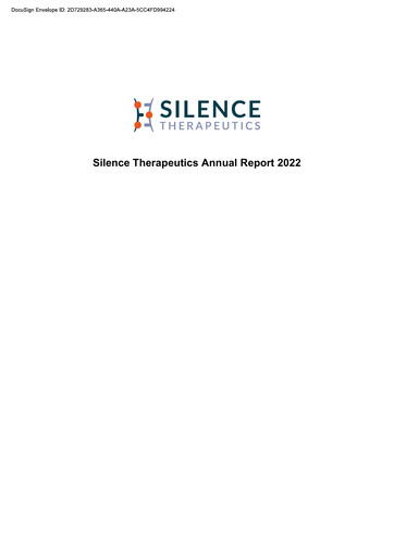 Thumbnail Silence Therapeutics Annual Report 2022